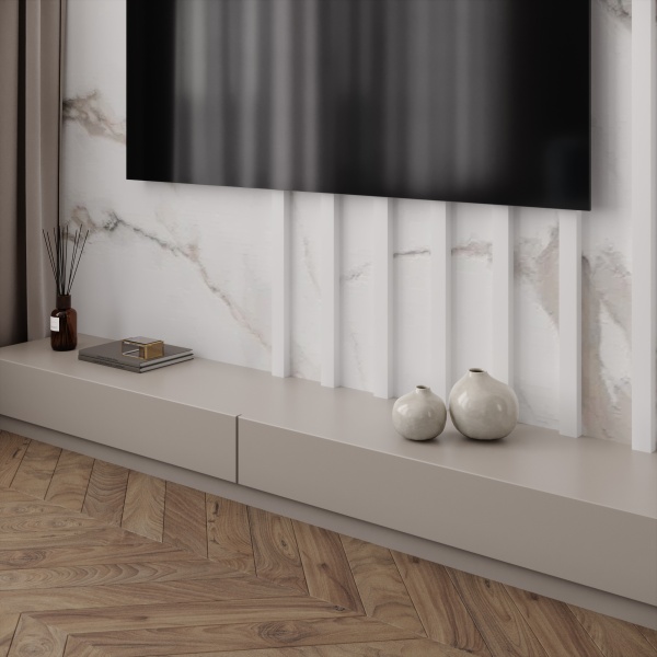 Панель из КМ Calacatta Gold matt/Калакатта золотой матовый 1080*2800*5 (1шт.=3,024 кв.м.) A connect